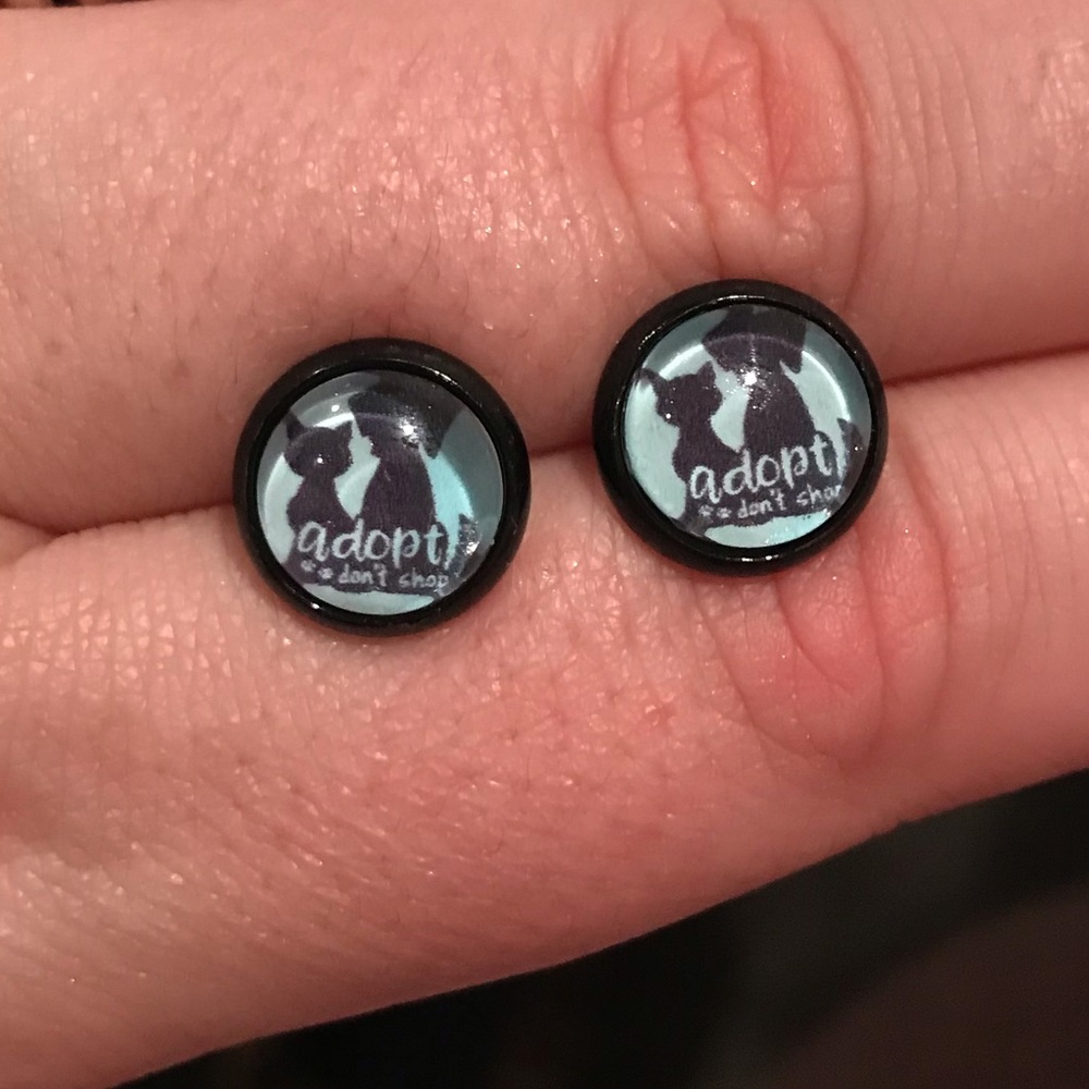 Adopt Don’t Shop Stud Earrings